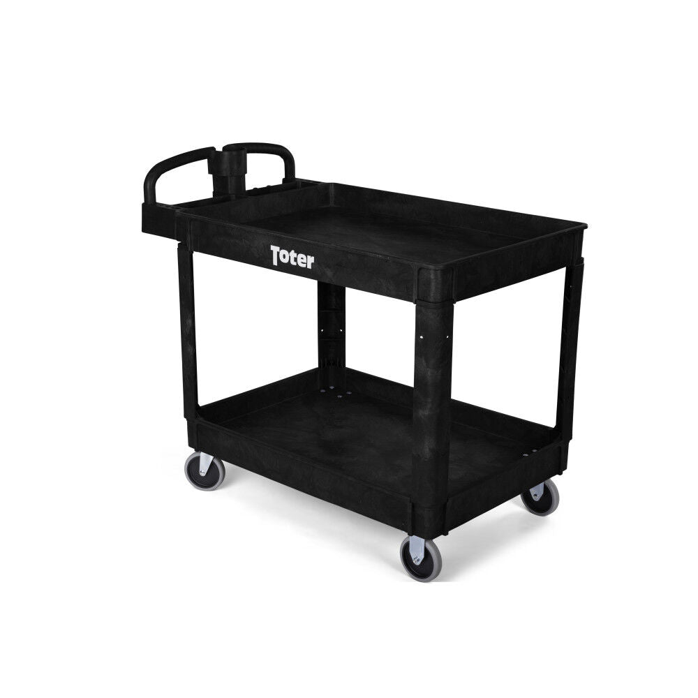 Material Handling Utility Cart with Lipped Top and Ergo Handle UCL00-E0002