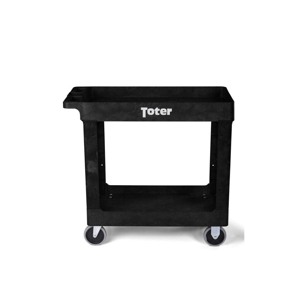 Material Handling Utility Cart with Lipped Top and Straight Handle UCL00-S0001