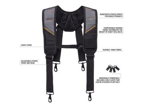 Pro Padded Suspenders TB-CT-51P-BES