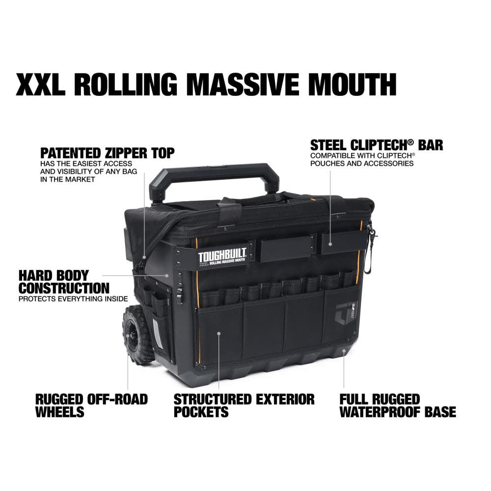 XXL Rolling Massive Mouth Tool Bag TB-CT-61-22