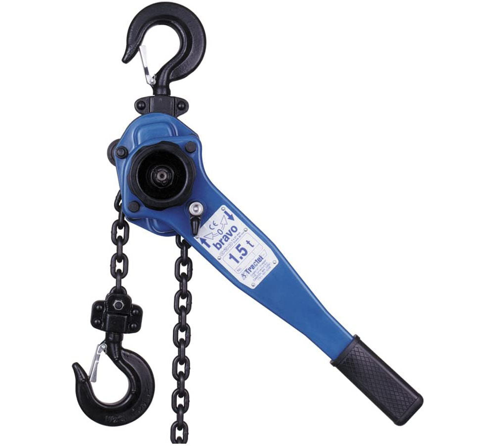 Bravo 6 Ton 10 Ft. Light Weight Blue Lifting Lever Chain Hoist 19700T