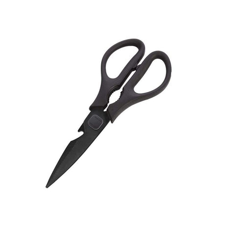 Black Titanium Coated Blade BBQ Shear with Built-in Bottle Opener BAC535