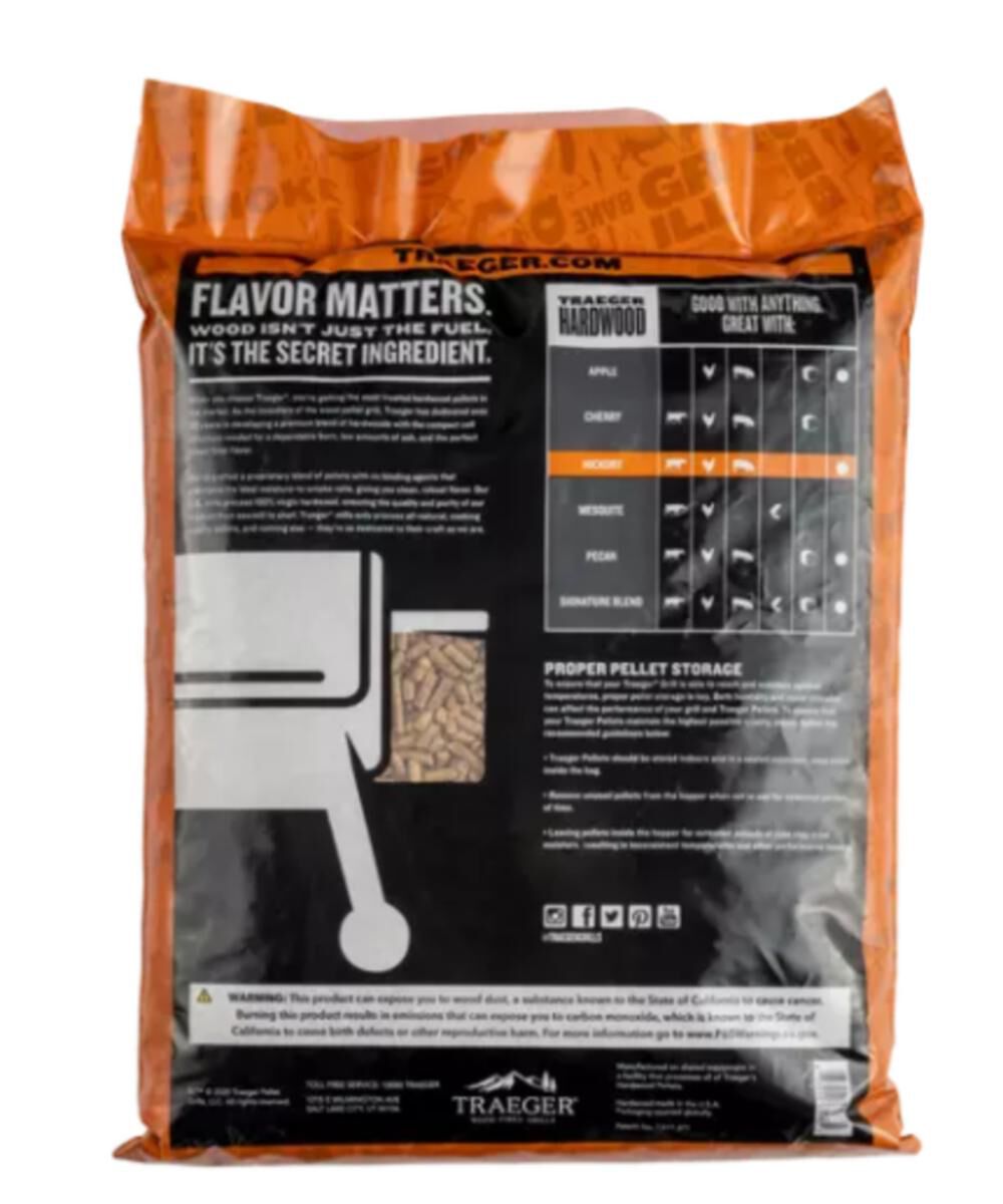 Hickory BBQ Wood Pellets 20lb Bag PEL319