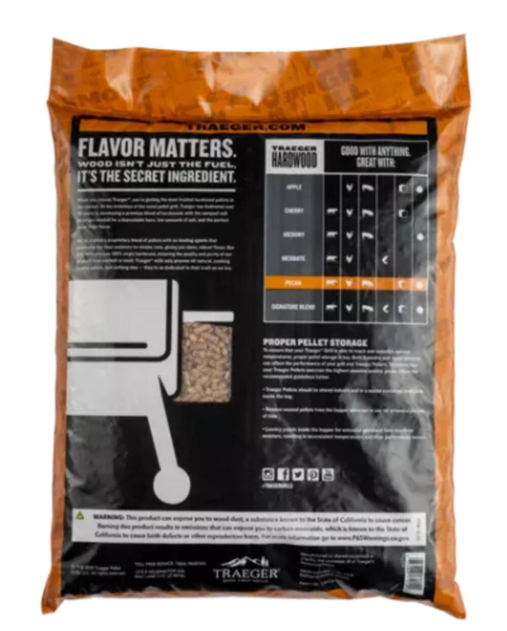 Pecan BBQ Wood Pellets 20lb Bag PEL314