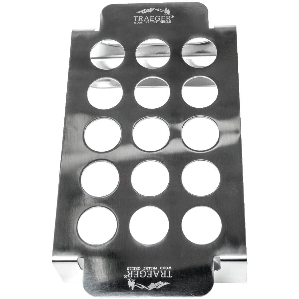 Stainless Steel Smoked Jalapeo Popper Tray Holds up to 15 Peppers BAC424