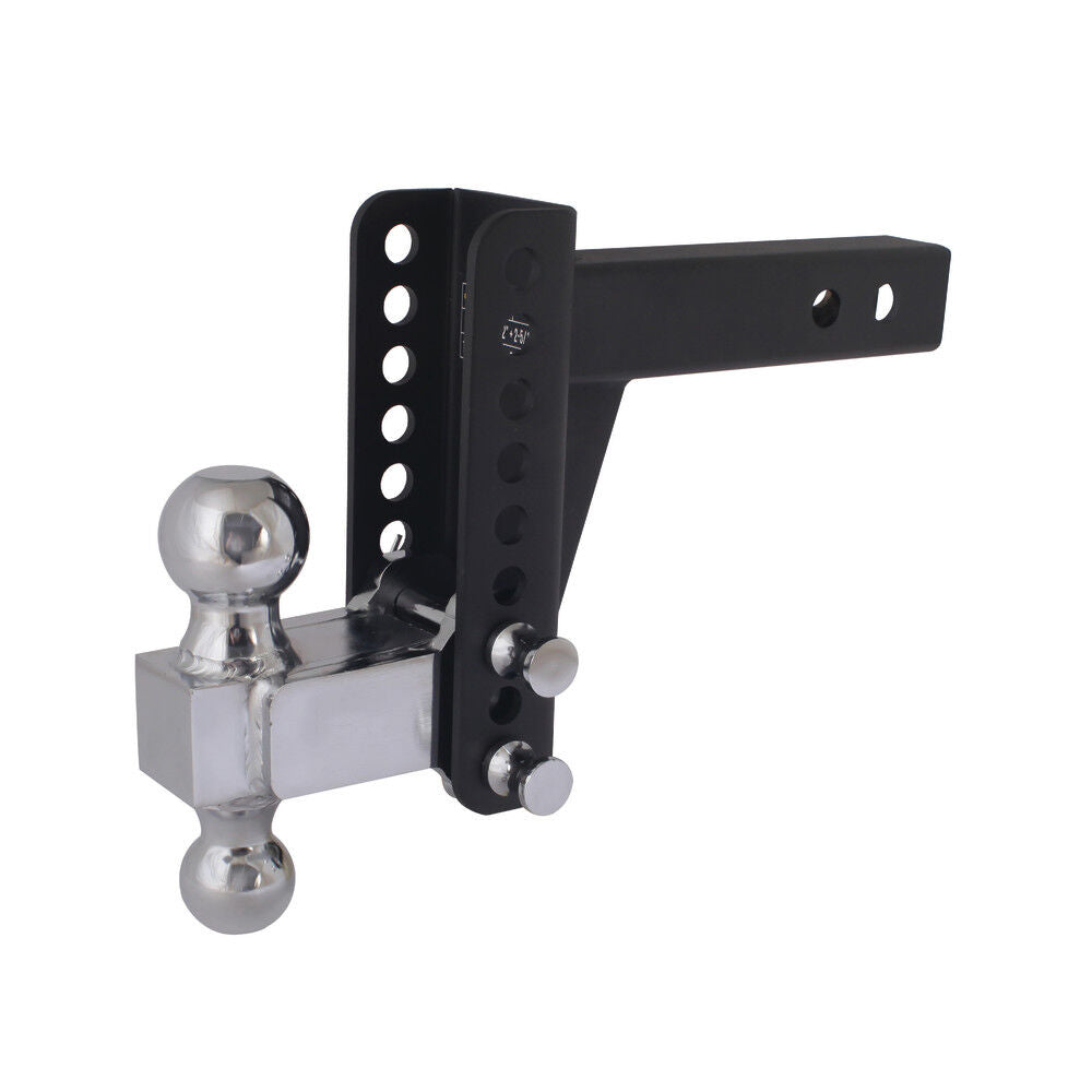 Valet Blackout 14000 lbs Capacity Adjustable Drop Hitch 2in & 2 5/16in Ball BSDH0040