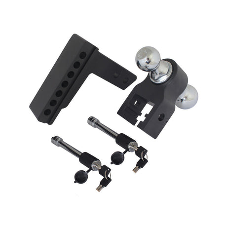 Valet Blackout 8000 lbs & 10000 lbs Capacity Adjustable Drop Hitch 2in & 2 5/16in Ball BSDH0031