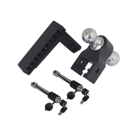 Valet Blackout 8000 lbs & 10000 lbs Capacity Adjustable Drop Hitch 2in & 2 5/16in Ball BSDH0032