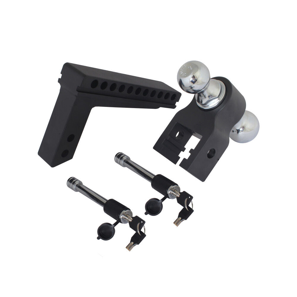 Valet Blackout 8000 lbs & 10000 lbs Capacity Adjustable Drop Hitch 2in & 2 5/16in Ball BSDH0033