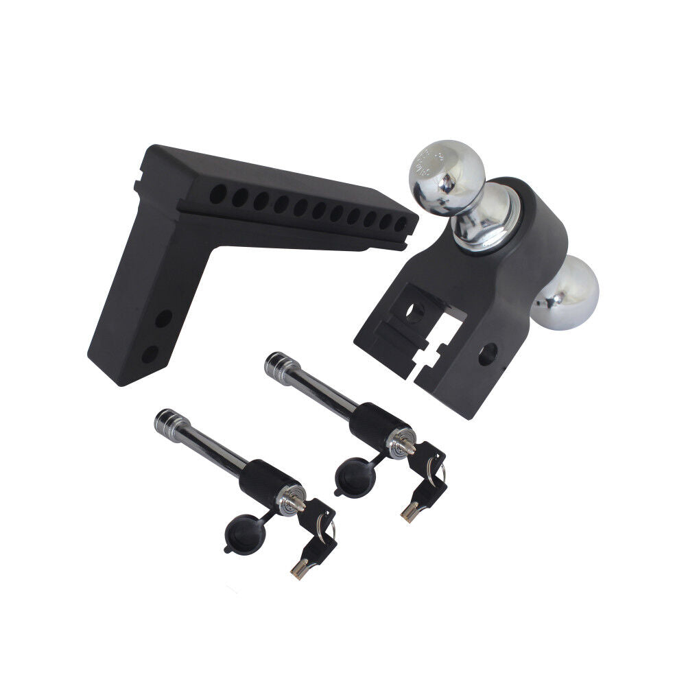 Blackout 8000 lbs & 10000 lbs Capacity Adjustable Drop Hitch 2in & 2 5/16in Ball BSDH0033