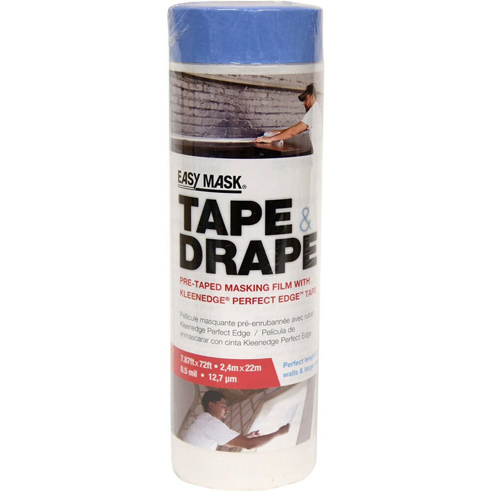 Tape & Drape Clear Plastic Masking Tape 8 x 72' 396490