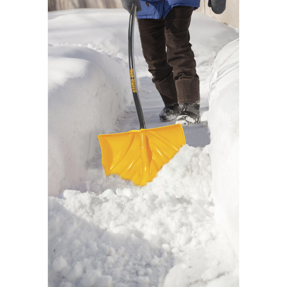 Temper 18in Snow Shovel Poly Combo with Ergonomic D-Grip 1603400