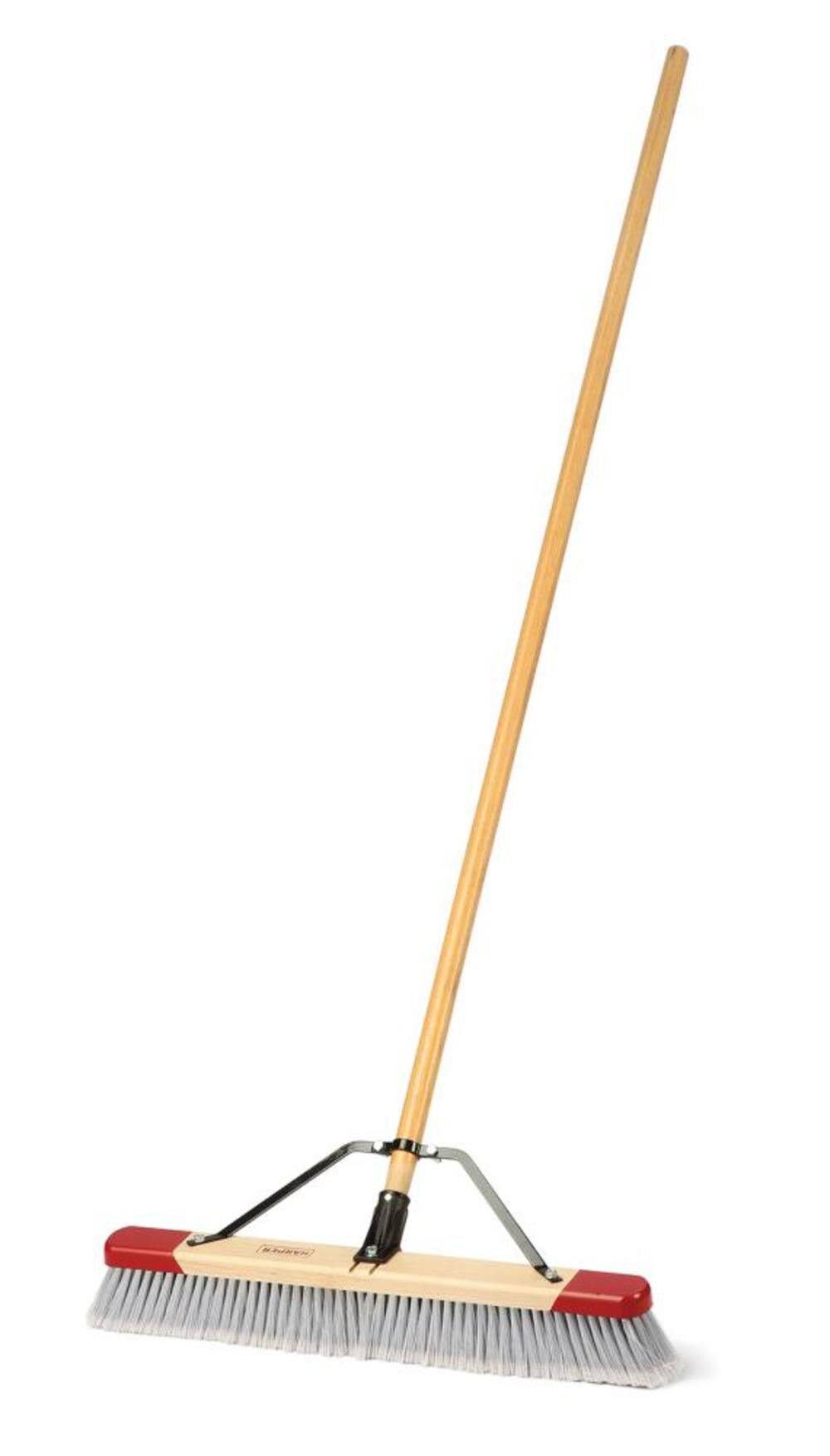 24 In. Premium Red-End Indoor Unassembled Push Broom 2224P1