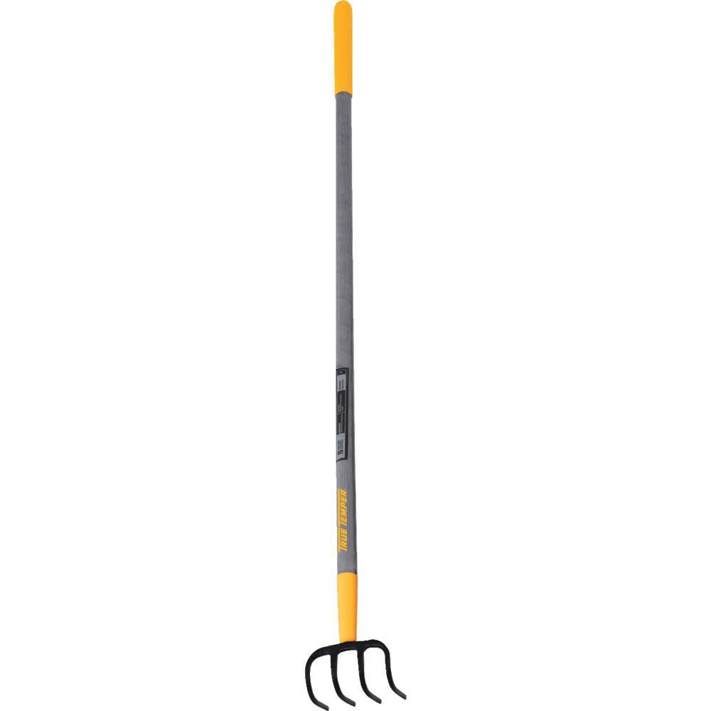 4-Tine Forged Cultivator with Cushion End Grip-on Hardwood Handle 2862100