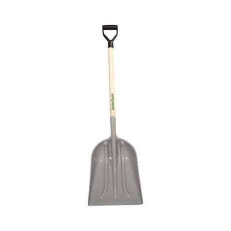 Temper 46 in. Poly Scoop Shovel with D-Grip Hardwood Handle 2604300