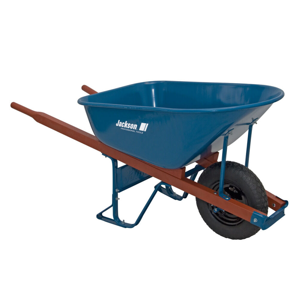 6 Cu. Ft. Heavy Duty Steel Wheelbarrow with Flat Free Tire M6FFKB