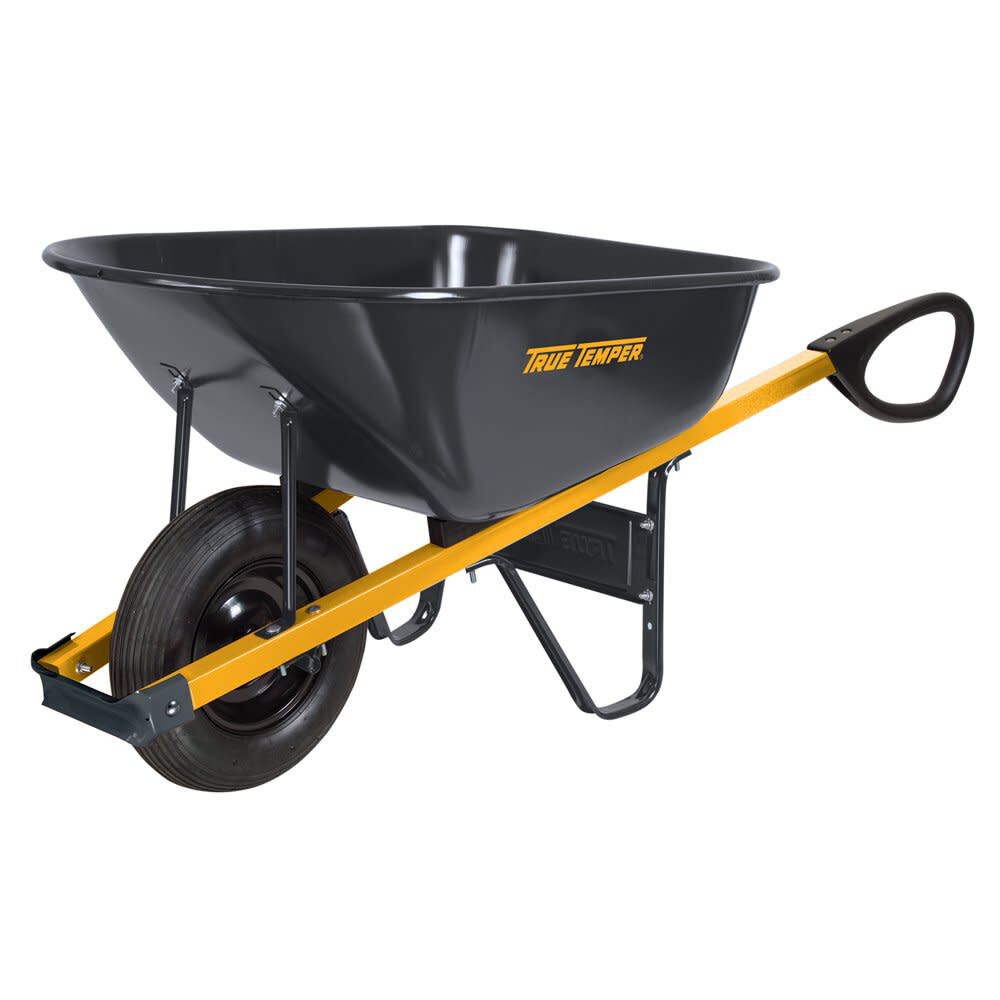 6 cu. ft. Total Control Steel Wheelbarrow with Single Tubed Tire R6TC14