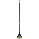 Temper 8 In. Poly Head 11-Tine Shrub Rake with 60 In. Steel Handle 2919100