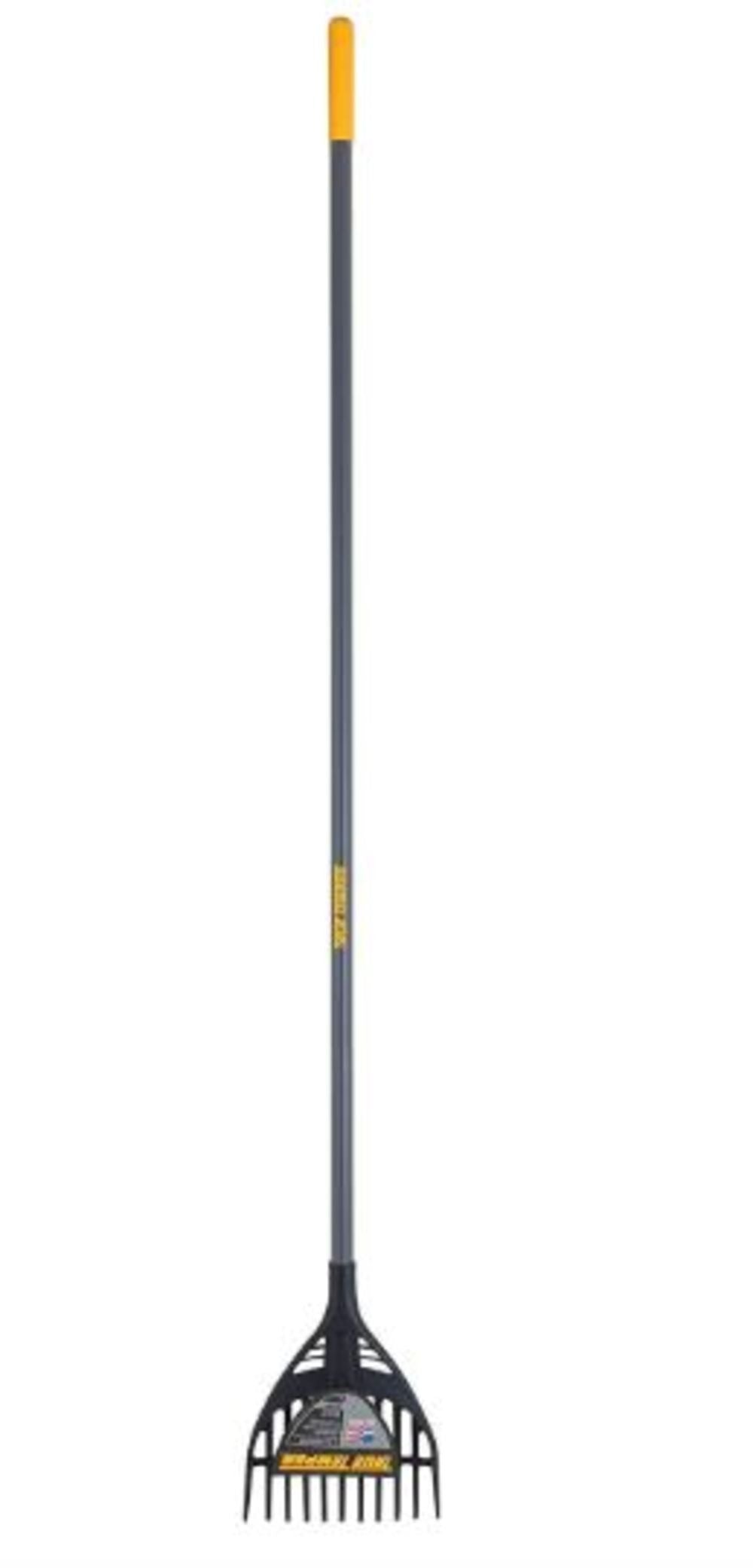 8 In. Poly Head 11-Tine Shrub Rake with 60 In. Steel Handle 2919100