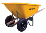 Temper Dual Wheel 8 Cu Ft. Capacity Polyethylene Wheelbarrow RP810