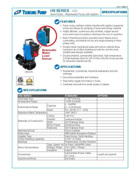 HSE2.4S Electric Submersible Pump HSE2.4S