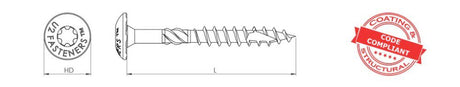 Construction Screw 3/8 Inch X 10 Inch, 40ct S22110000H