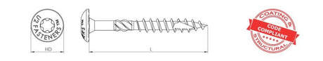 Construction Screw 3/8 Inch X 12 Inch, 40ct S22112000H