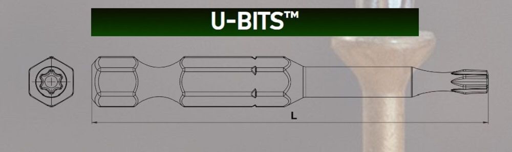 U-Bit T10 2 Inch Impact Bits 2 Pack B00210020X