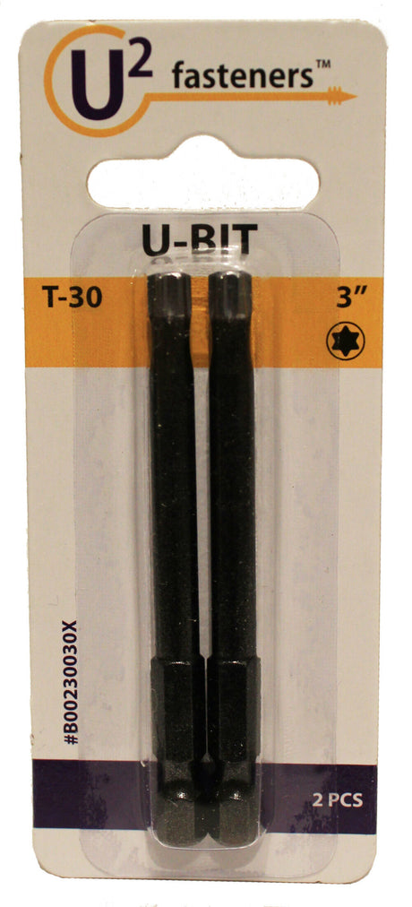 U-Bit T30 3 Inch Impact Bits 2 Pack B00230030X