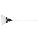 20 In. Poly Steel Head Leaf Rake with 48 In. Hardwood Handle 64025