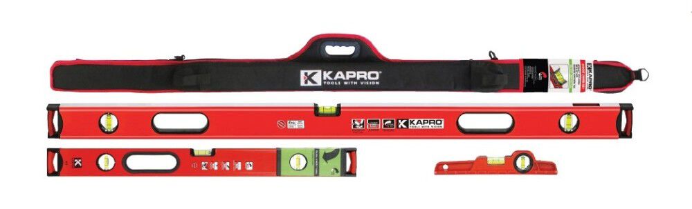 Kapro Pro Level Set 48", 24", Torpedo & Case 985-48-PRO