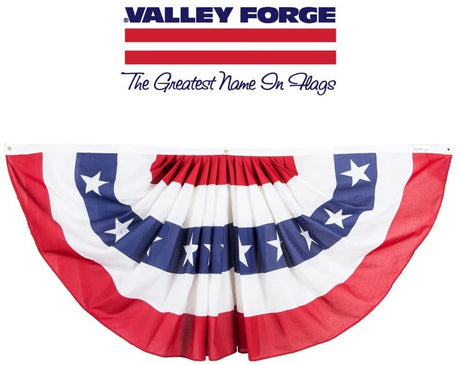 Forge Flag 1.5 Ft. Width x 3 Ft. Height Printed Patriotic Mini-Fan Flag PMF