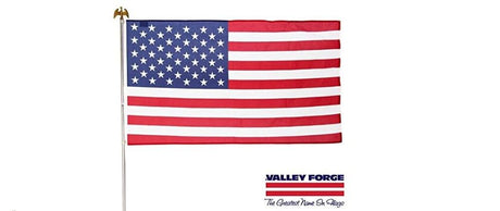 Forge Flag 3 Ft. Width x 5 Ft. Height Poly-Cotton American Flag Kit AA-US1-1