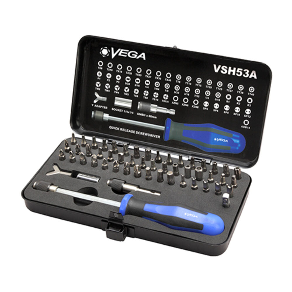 53pc Bit & Hand Driver Set VSH53A