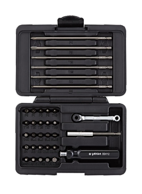 Bit & Hand Driver Set with Ratchet 34pc V34-BRH