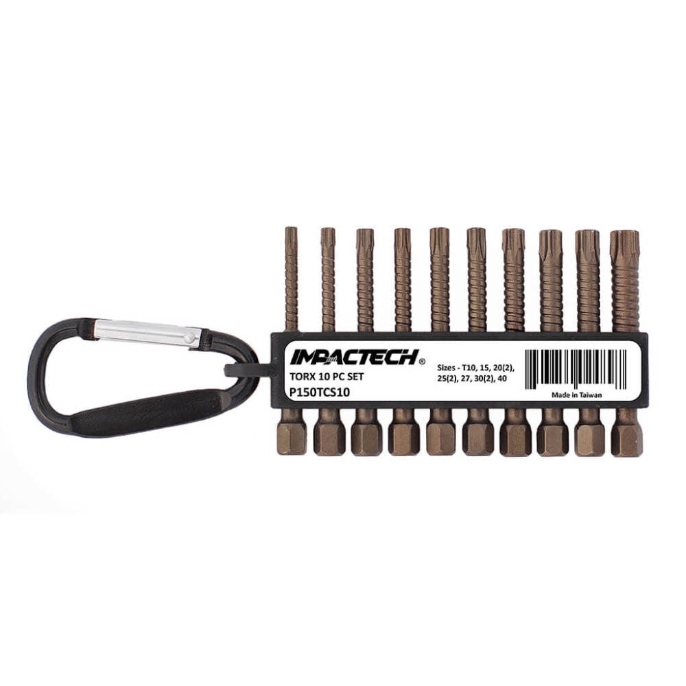 Impactech 2in Torx Driver Bit Set 10pc P150TCS10