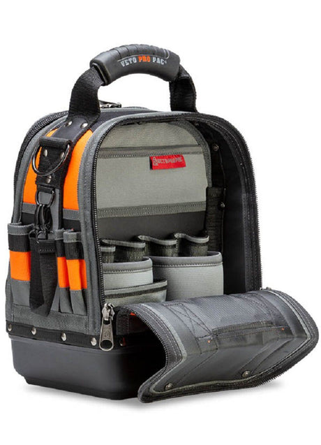 Pro Pac Tech Tool Bag Compact/Tall Hi Viz Orange TECH MCT HI-VIZ ORAN