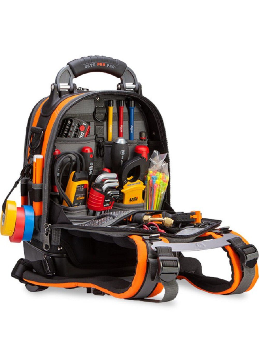 Tool Backpack Small Hi Viz Orange TECH PAC MC HI-VIZ O