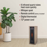 24 In. 1000/1500W 5118 Btu 194 Sq-Ft. 6 Tube Infrared Heater 1VAHQT24WG