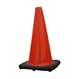 Fluorescent Orange 18in TrafFix PVC Cone with No Collar 15018-NSWB-C3