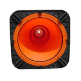 Fluorescent Orange 28in TrafFix PVC Cone with Collar 15028-HIWB-C7
