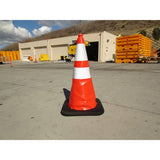 Orange 28in Slim Line Enviro-Cone with 7 Lbs Rubber Base 16028-HISL-7