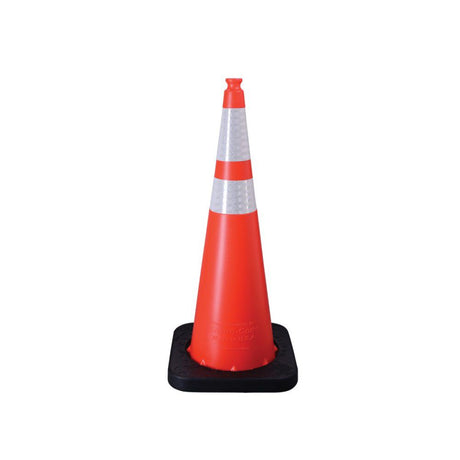Orange 36in Enviro-Cone with Collars & 10 Lbs Rubber Base 16036-HIWB-10