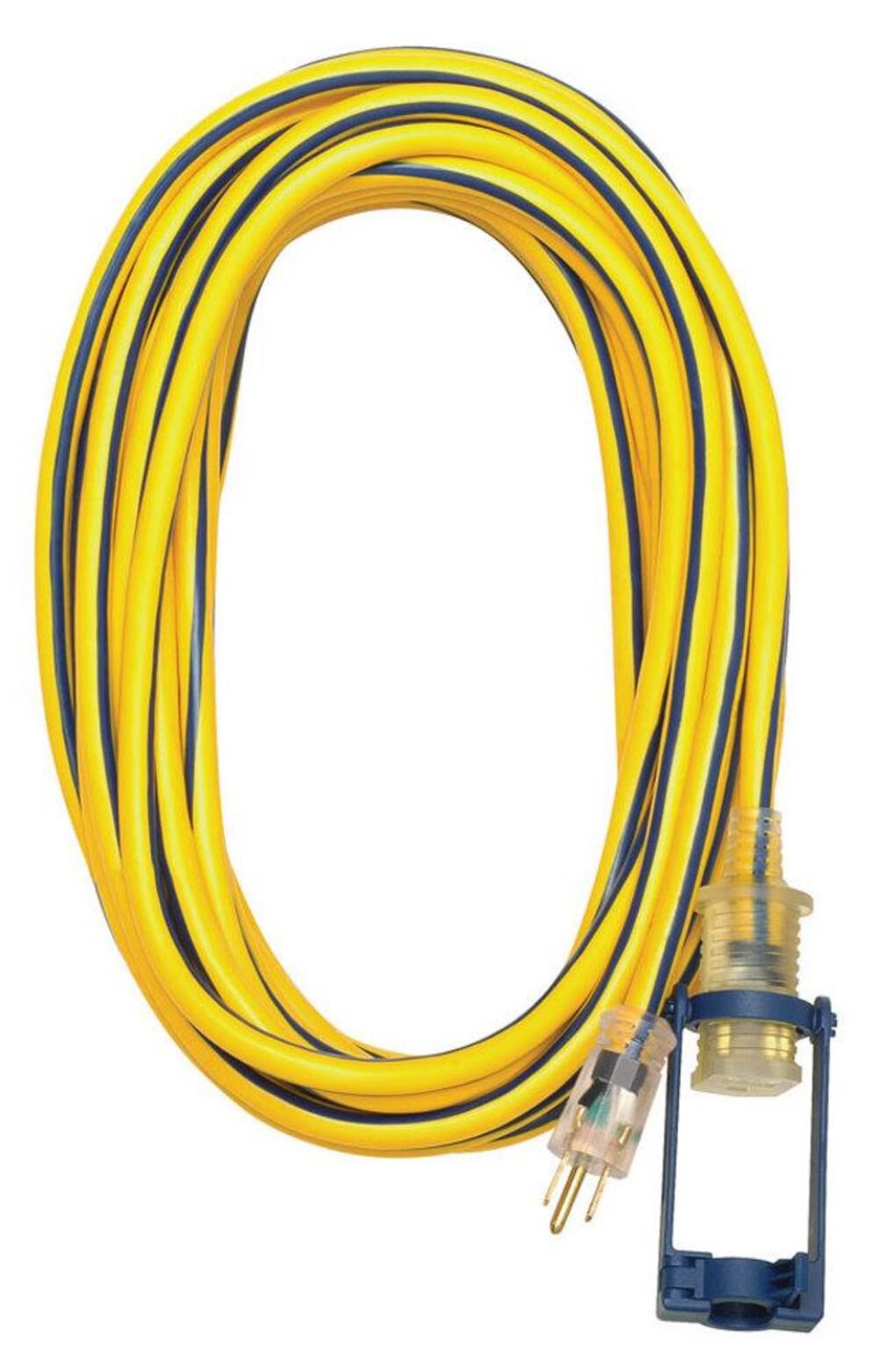 15-Amp 12-Gauge Yellow and Blue Outdoor Extension Cord 05-00107