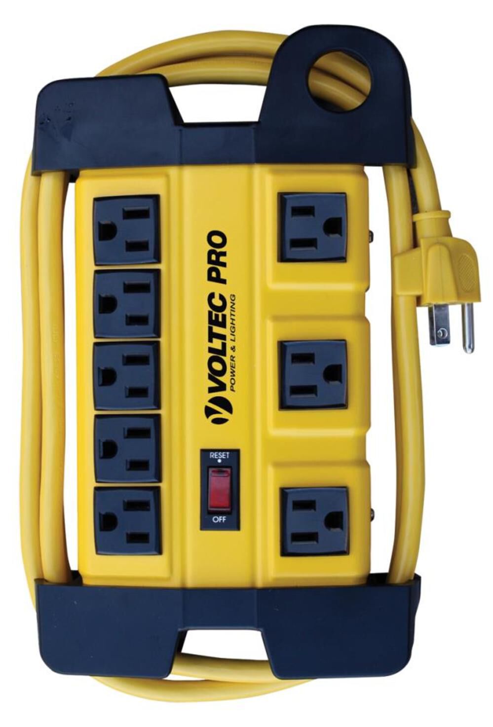 8 Outlet Metal Power Strip with Surge Protection 11-00227