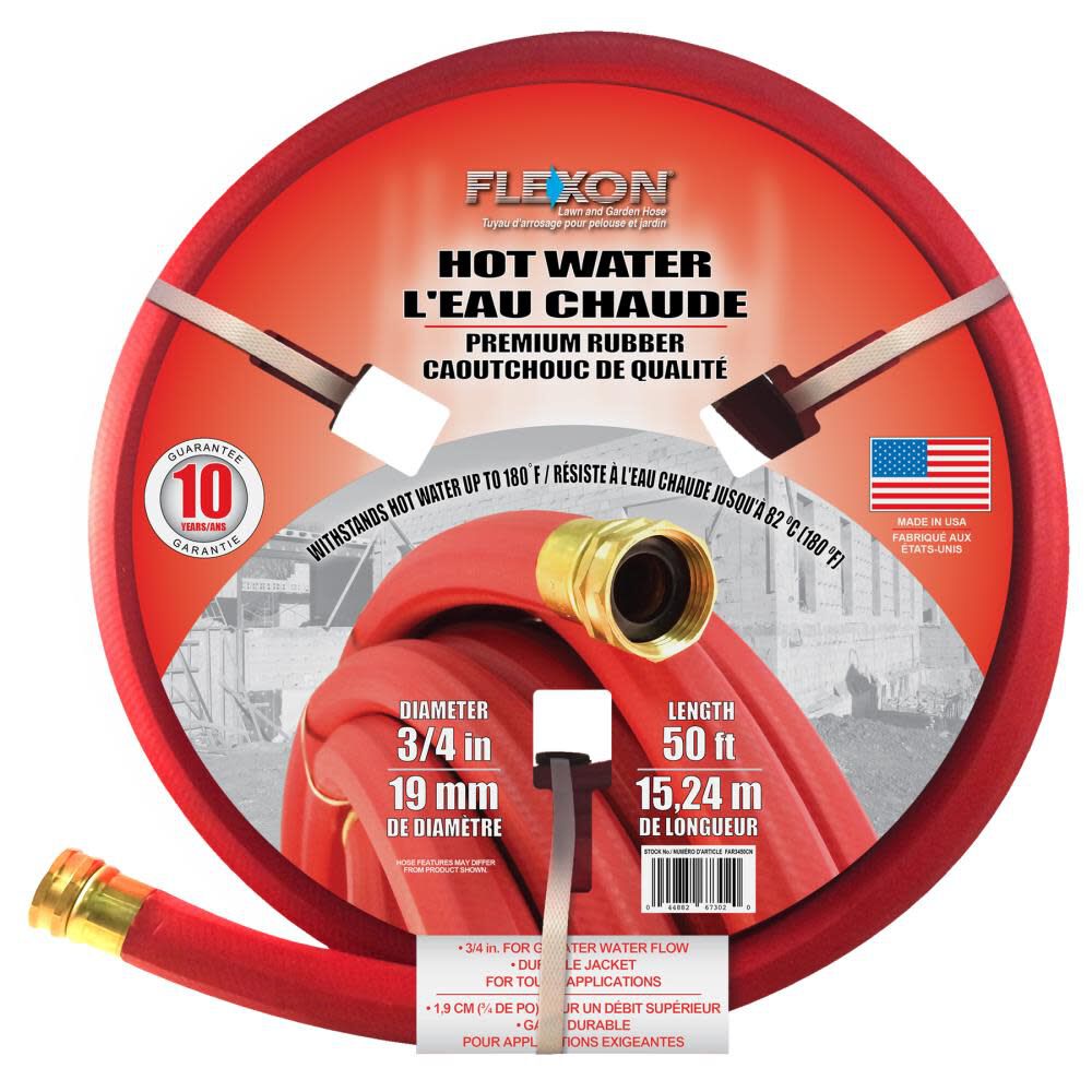 Hot Water Hose 50' 3/4in FAR3450