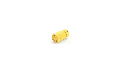Electronics 125V 15A 2P 3 Wire NEMA 5-15 Yellow Straight Blade Female Plug 1547