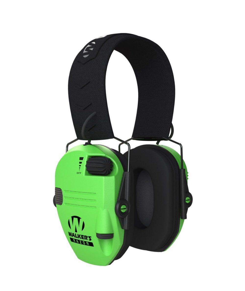 Razor Slim Electronic Muffs- HiViz Green GWP-SF-RSEM-HVG