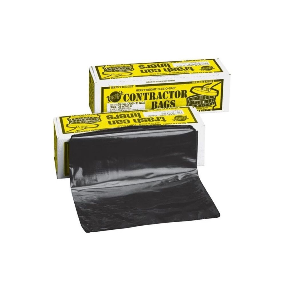 55 Gallon 3 Mil Trash Bags- Pack of 30 Bags 795-HB55-30