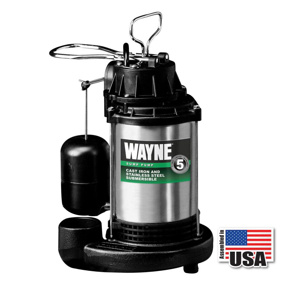 3/4HP Cast Iron Submersible Sump Pump CDU980E